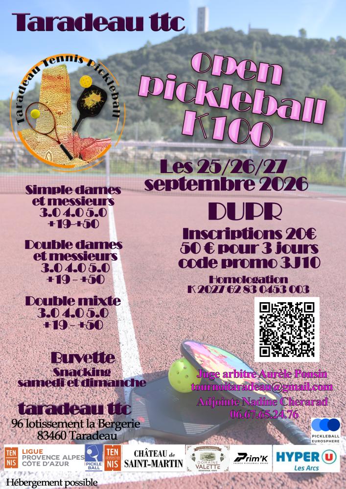 Tournoi Septembre  K100 Taradeau