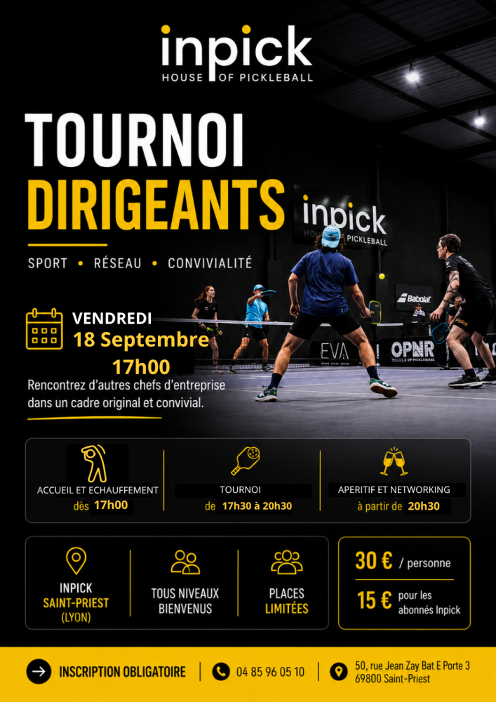 Tournoi Dirigeants inpick Vendredi 18 Septembre 